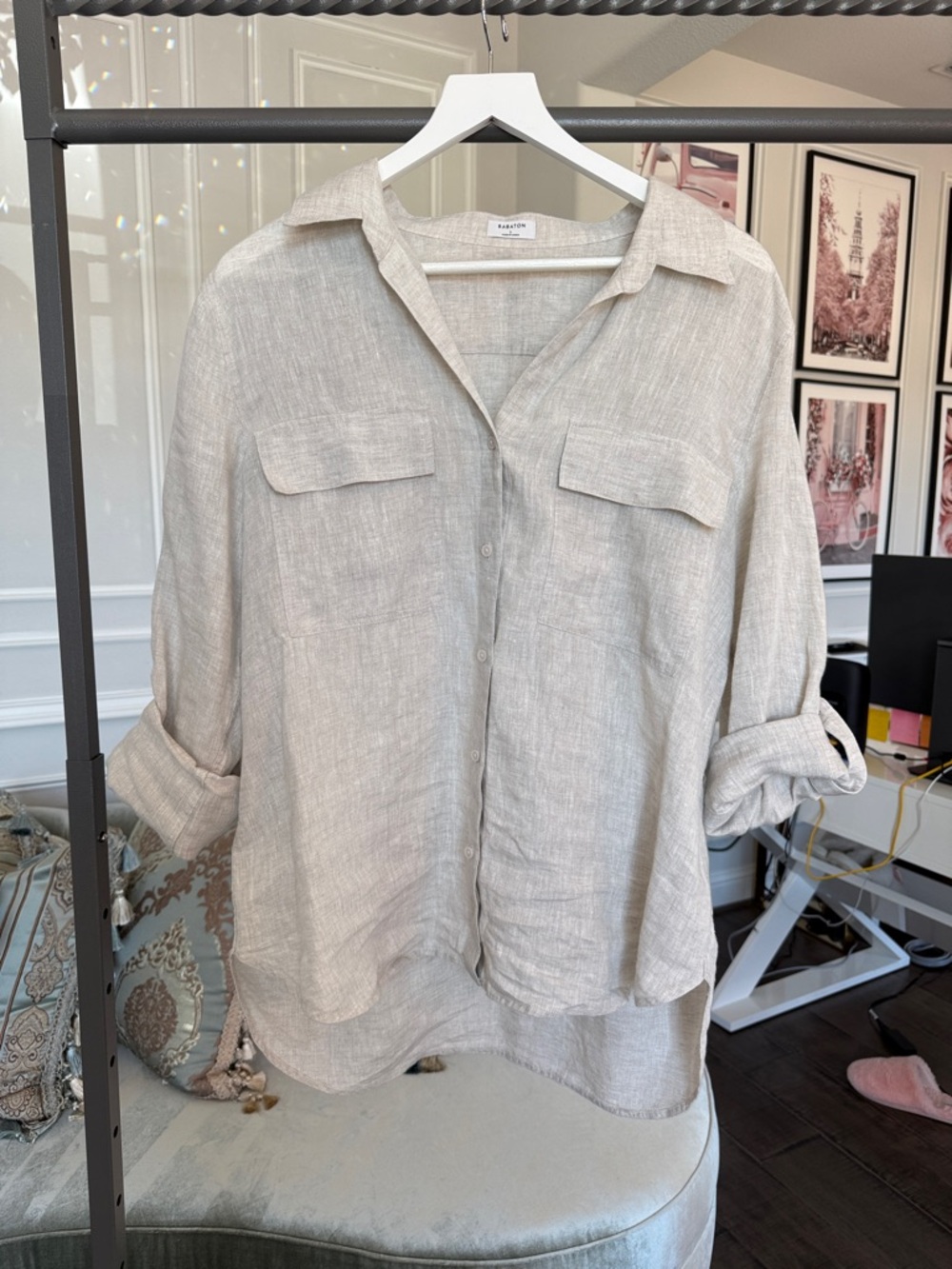 As new Aritzia BABATON button down shirt size large Babaton
Utility Linen Shirt - Picture 3 of 16